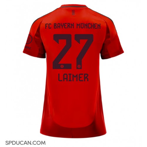 Zenski Nogometni Dres Bayern Munich Konrad Laimer #27 Domaci 2024-25 Kratak Rukav